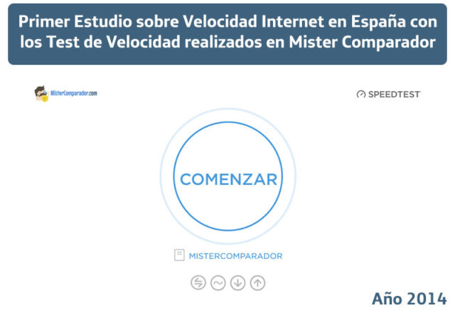 Primer Estudio sobre Velocidad Internet en España con los Test de Velocidad realizados en Mister Comparador