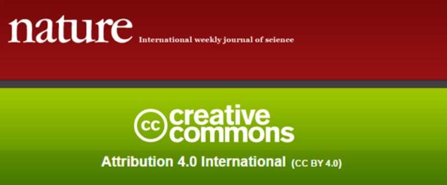 Los contenidos de la revista Nature, bajo licencia Creative Commons