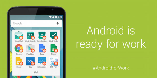 Sácale más partido al móvil en el trabajo con Android for Work