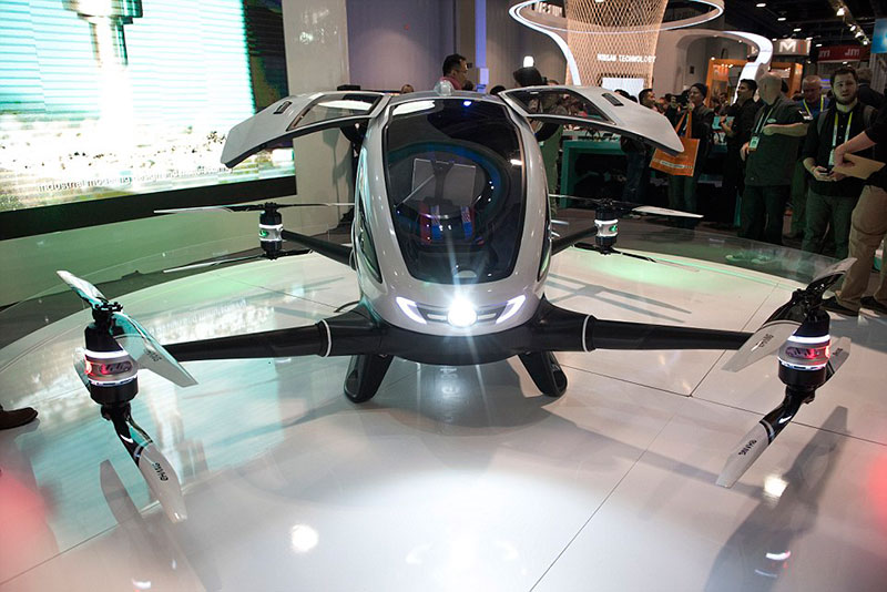 Lo último en drones: Ahora, transportan pasajeros