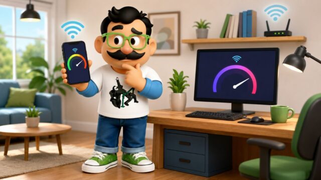 ¿Por qué el Test de Velocidad es diferente en el móvil y en el Pc?