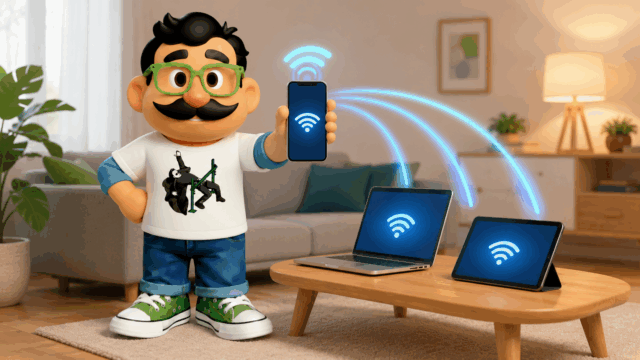 Mejores tarifas para usar el móvil como router en casa.
