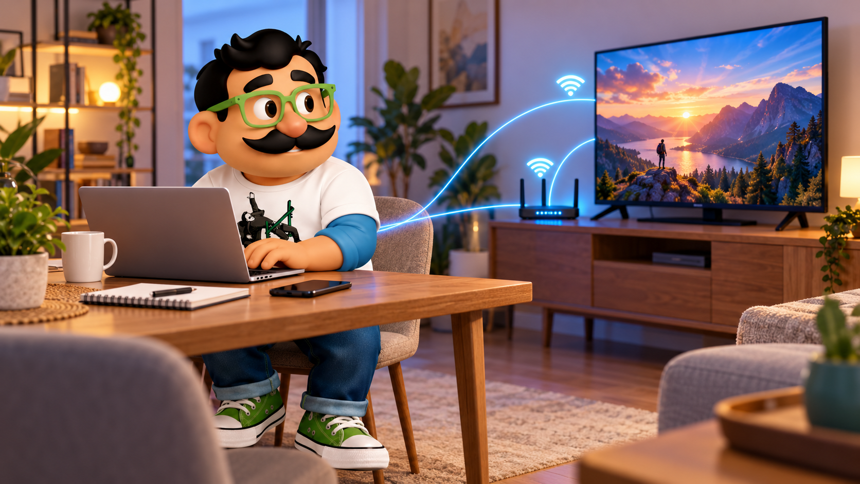 megas para teletrabajar y Netflix